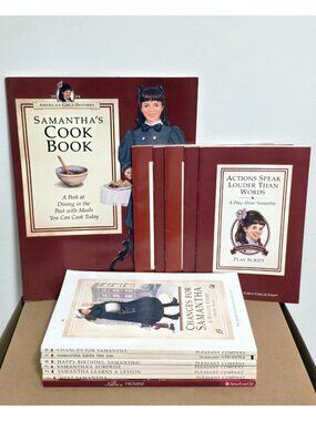 American Girl Samantha 13 White Cover Pleasant Company Books Cookbook Plays Nell